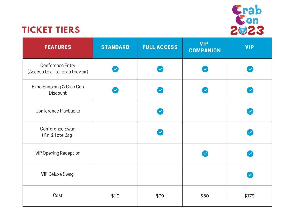 2023 Crab Con Tickets Are on Sale Now! Crab Con